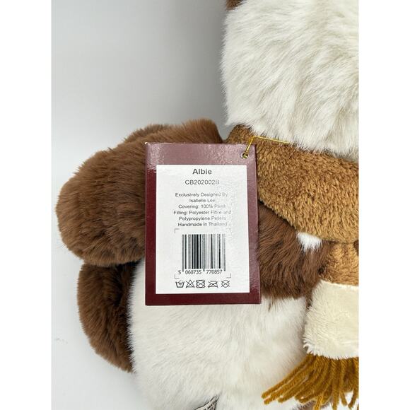 Charlie Bears 2020 Albie Brown White Panda 15" Fully Jointed By Isabelle Lee HTF - Picture 12 of 16